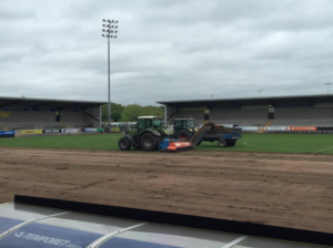 Work Starts On Preparing Burton Albion Pitch