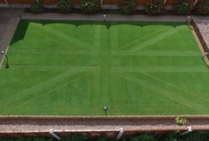 Groundsman impresses judges with Union Jack front lawn