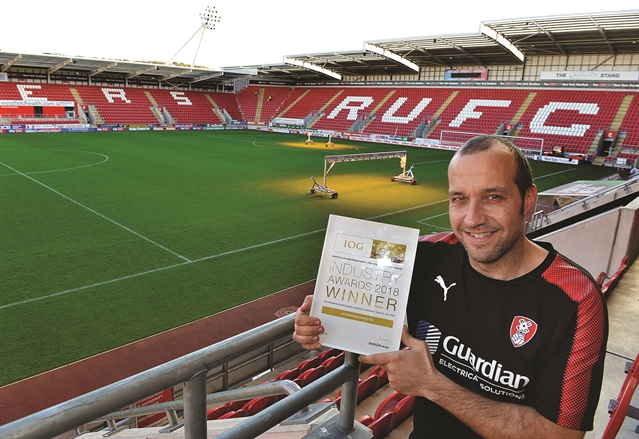 Award For Rotherham Grounds Team