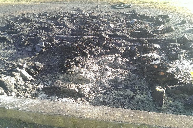 Vandals Set Fire To Football Pitch