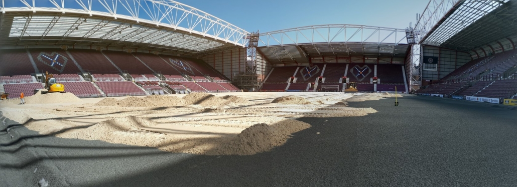 Hearts Install New Hybrid Pitch