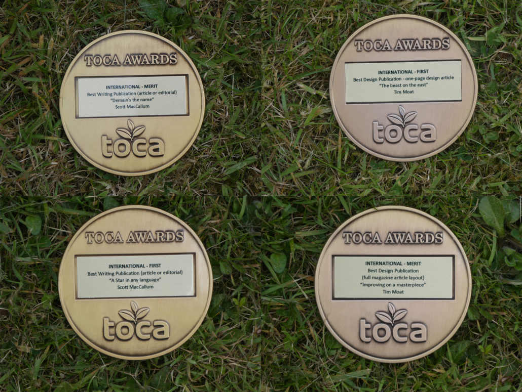 Turf Matters Scoop TOCA Awards