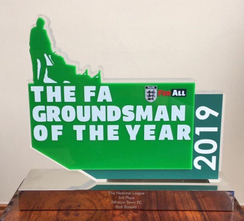 Trophy For Alfreton Groundsman