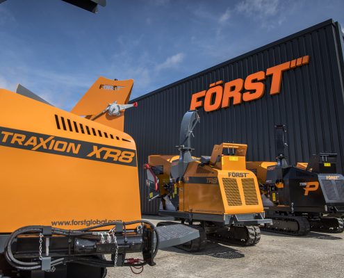 Forst machines outside of the factory