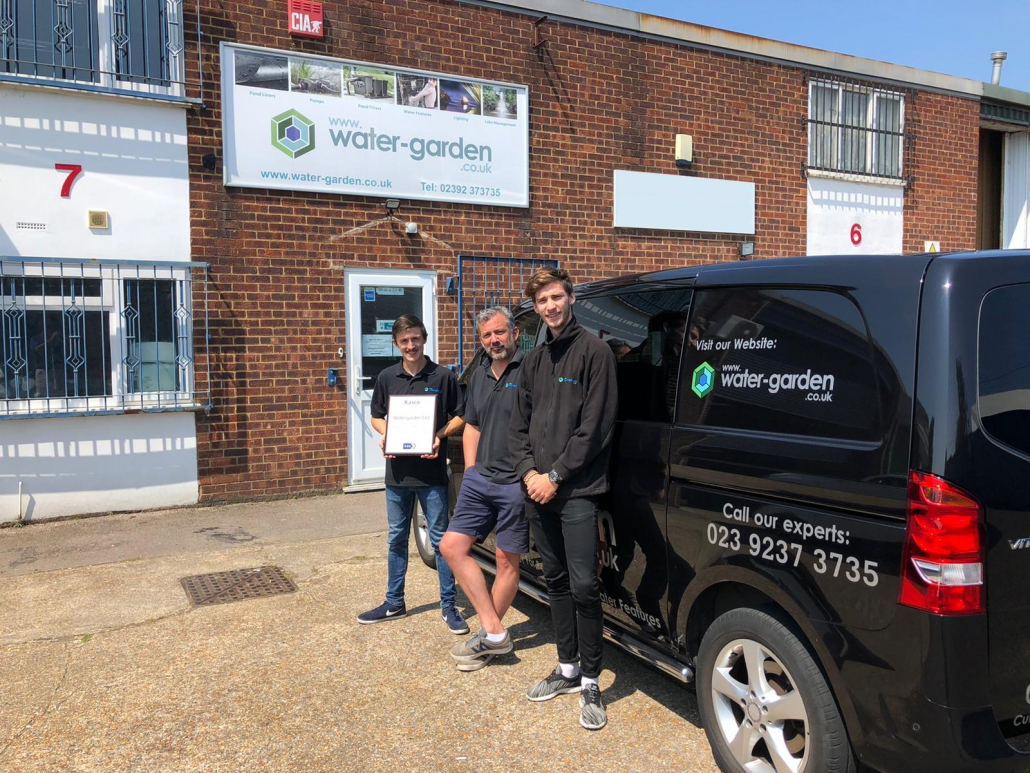 KAR UK presents Water Garden UK with sales award