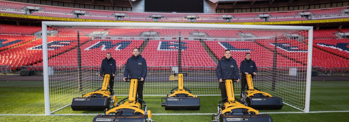 Wembley Stadium, the very heart of English football, is now the home for five 34” INFINICUT® FL mowers.