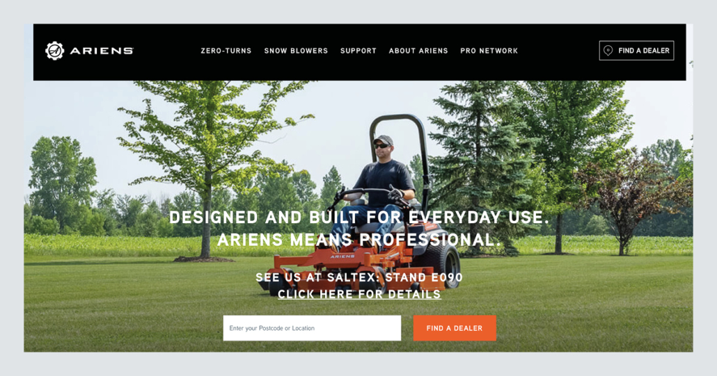 Ariens launches new website
