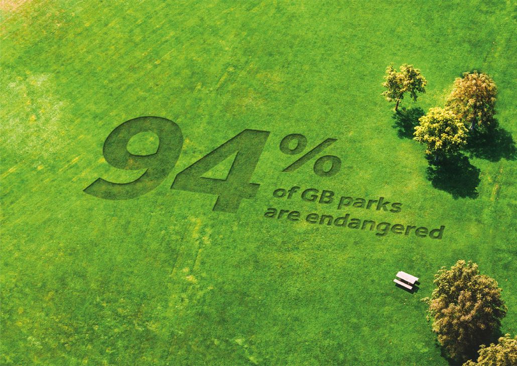 94% of green spaces on endangered list