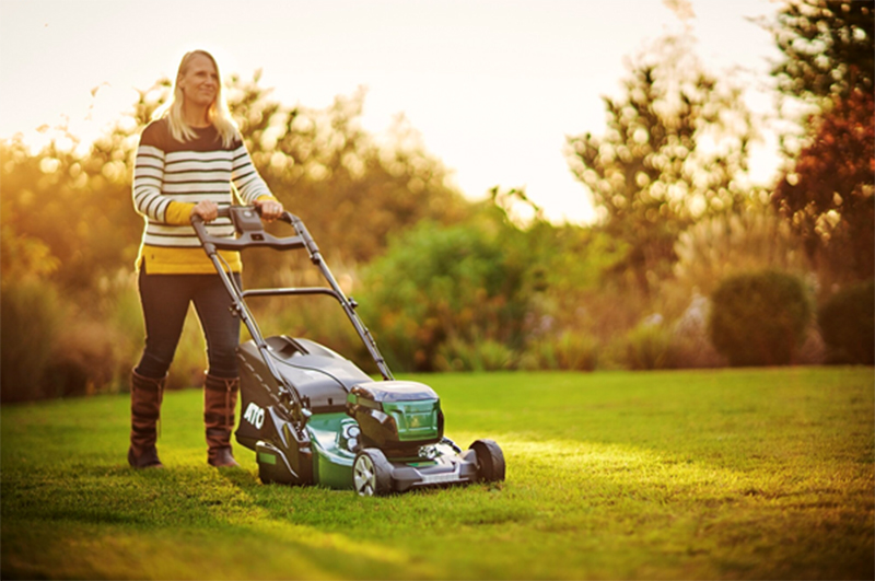 Atco's new cordless roller mowers