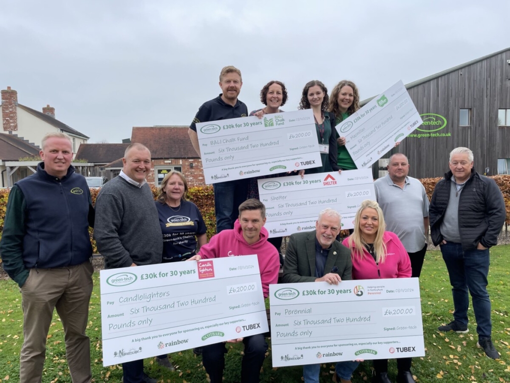 Green-tech Exceeds £30,000 Charity Target 