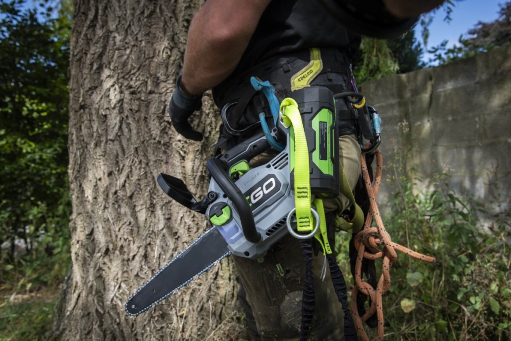 EGO introduces top-handled chainsaw