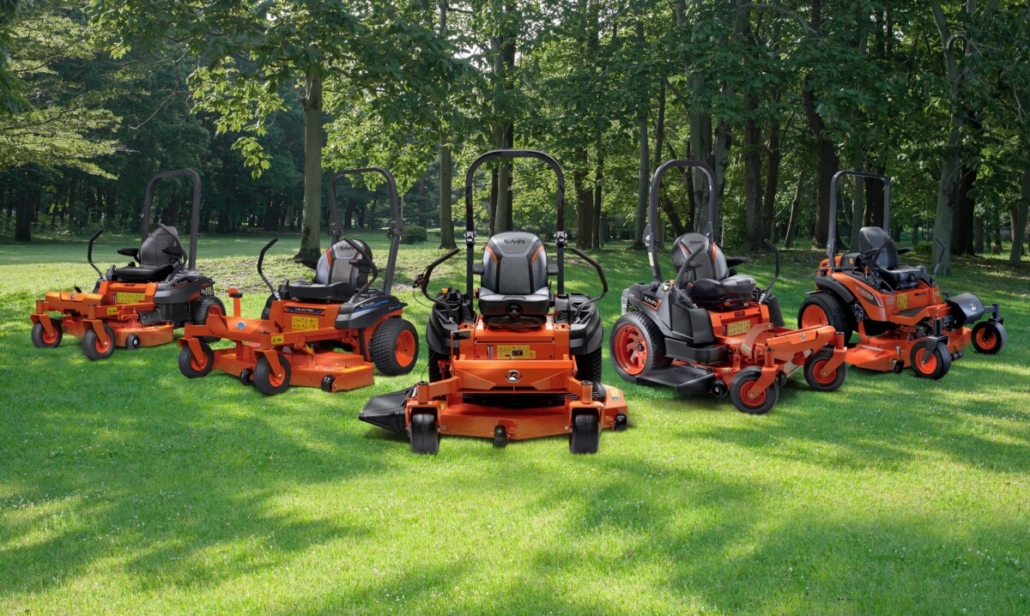 All applications covered with Kubota’s bigger zero-turn range