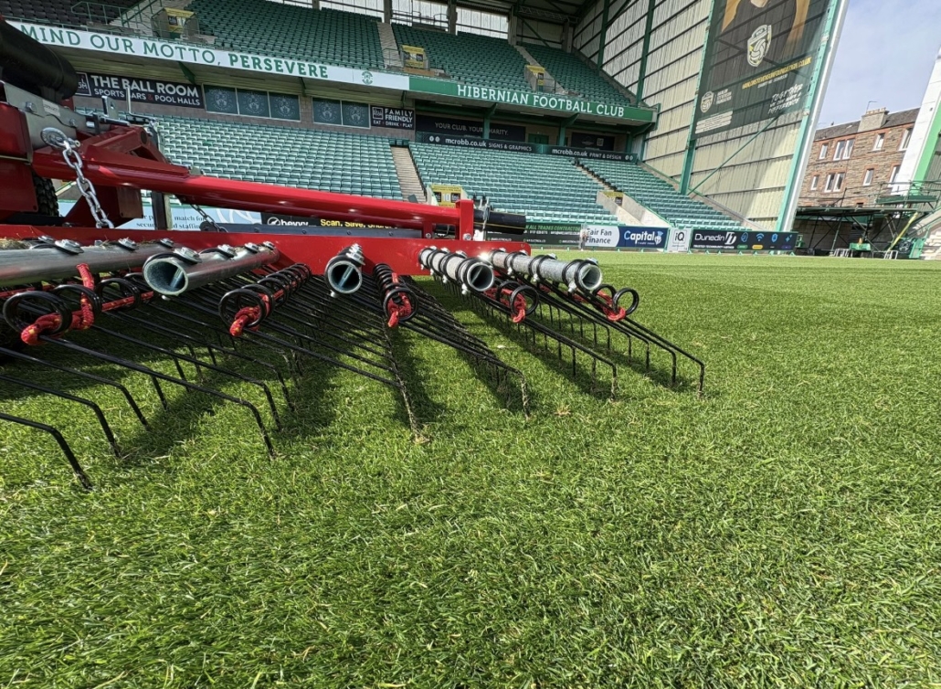 Hibernian FC Invests in Redexim Verti-Rake Hibernian FC Invests in Redexim Verti-Rake