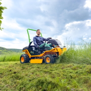 The first AS 920 ESherpa 2WD mowers in practical use