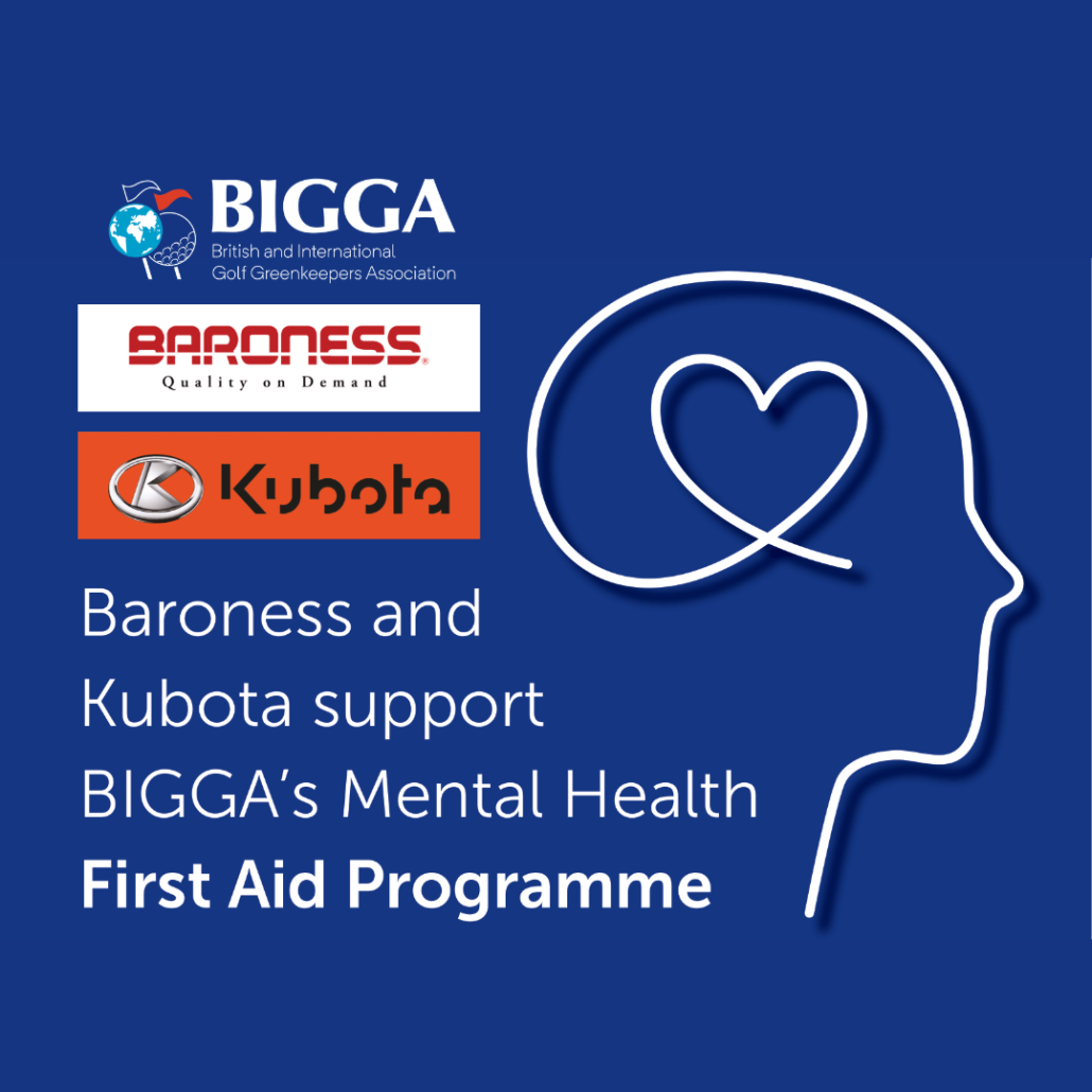 Baroness and Kubota support BIGGA's Mental Health First Aid Programme