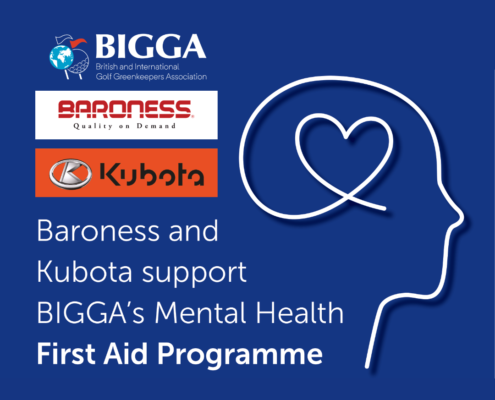 Baroness and Kubota support BIGGA's Mental Health First Aid Programme