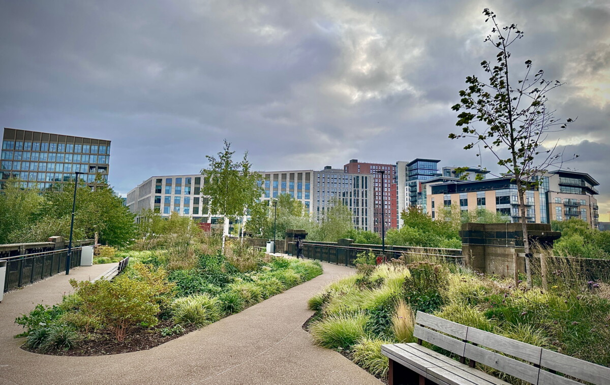 Green-Tech supplies landscaping materials for linear park