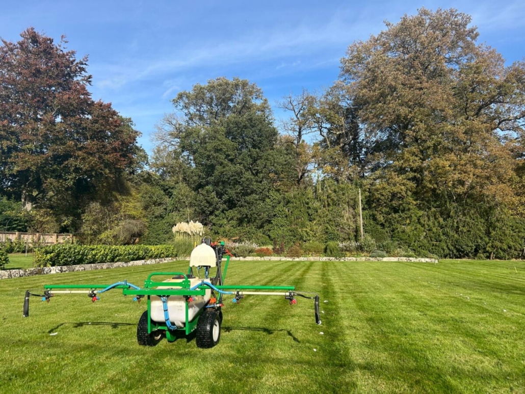 Timely application gives the best lawn service results Timely application gives the best lawn service results