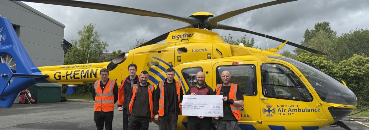 GGM Group Raises Over £10,000 for North West Air Ambulance