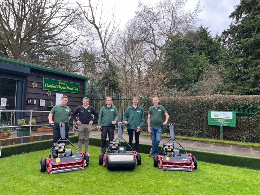 Wilcox Groundcare perfects bowling green preparations with Baroness Wilcox Groundcare perfects bowling green preparations with Baroness