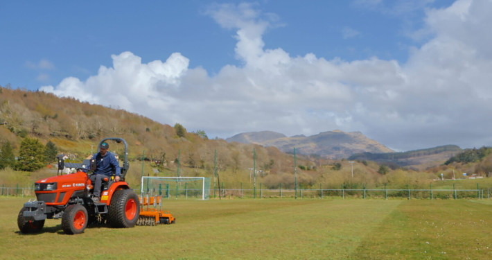 Kubota EK1-261 proves the perfect match for CPD Penrhyndeudraeth FC