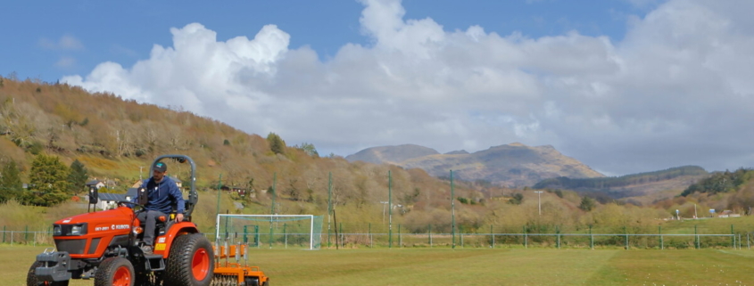 Kubota EK1-261 proves the perfect match for CPD Penrhyndeudraeth FC