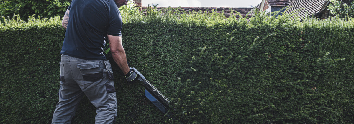 EGO’S debut single-sided pro hedge trimmer